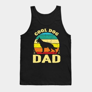 Retro Cool German Shepherd Dog Dad Tank Top